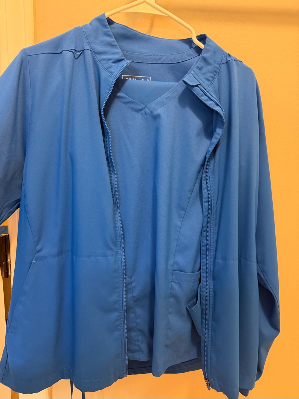 WonderWink Women's Blue Zip-Front Utility Jacket